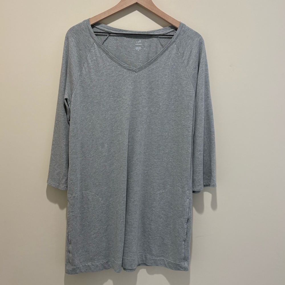 J.Jill Perfect Pima V-Neck Tunic Top